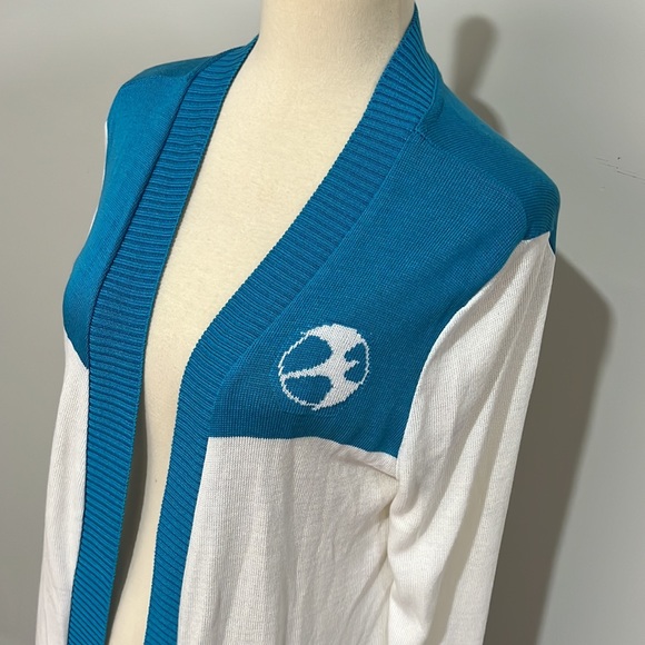 Valiant + Elhoffer Design “The Faith Collection” longline cardigan sz L - Picture 3 of 11